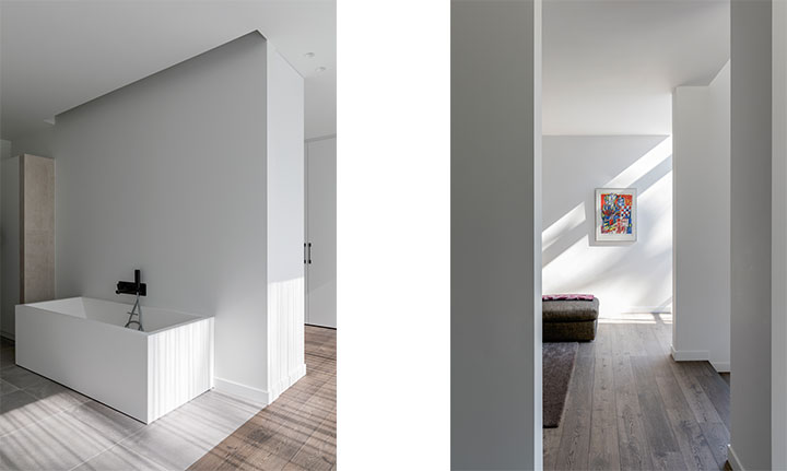 Villa K — leefruimte na renovatie met ruime glaspartijen